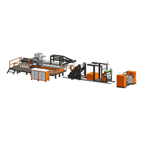Twin-screw Plastic Sheet Extruder (Double Layer)